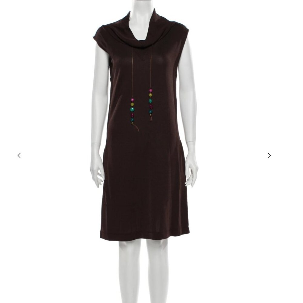 Moschino Cheap and Chic Cowl Neck Knee-Length Dress